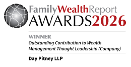 Recognized with "Outstanding Contribution to Wealth Management Thought Leadership (Company)" Award by Family Wealth Report, 2026