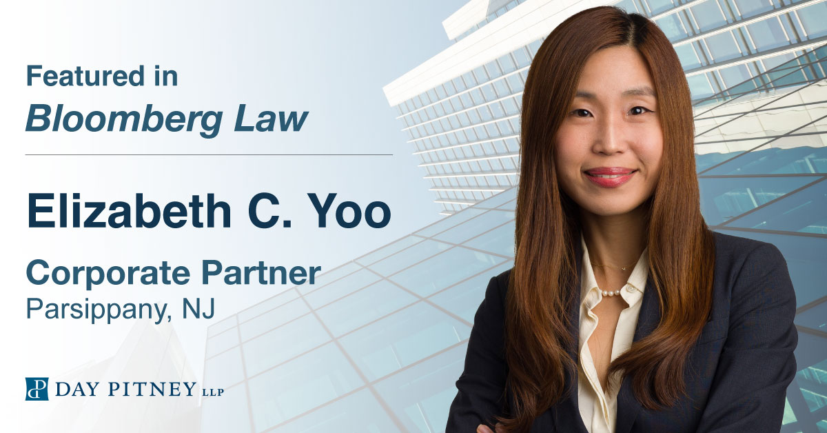 Day Pitney Grows New Jersey Office with Corporate Partner Day Pitney